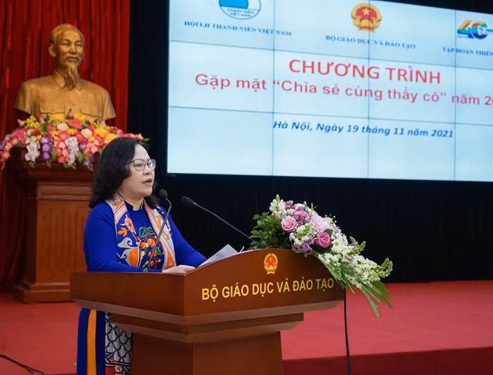 Thứ trưởng Ngô Thị Minh phát biểu tại chương trình