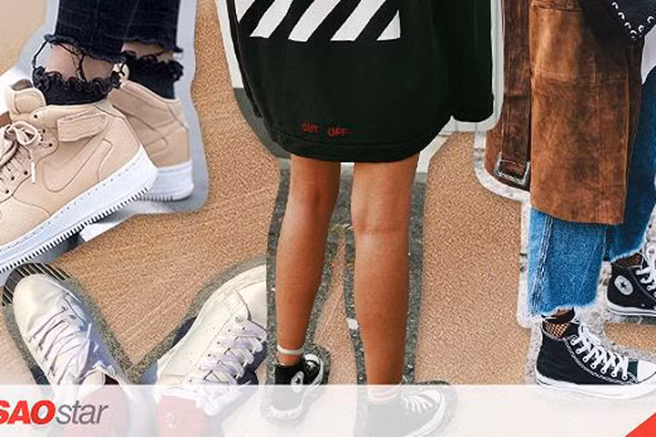 6 cách phối đồ giúp bạn luôn đẹp khi diện giày sneaker cổ cao