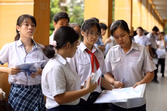 Học sinh dự kỳ thi tuyển sinh vào lớp 10. Ảnh minh họa/ INT