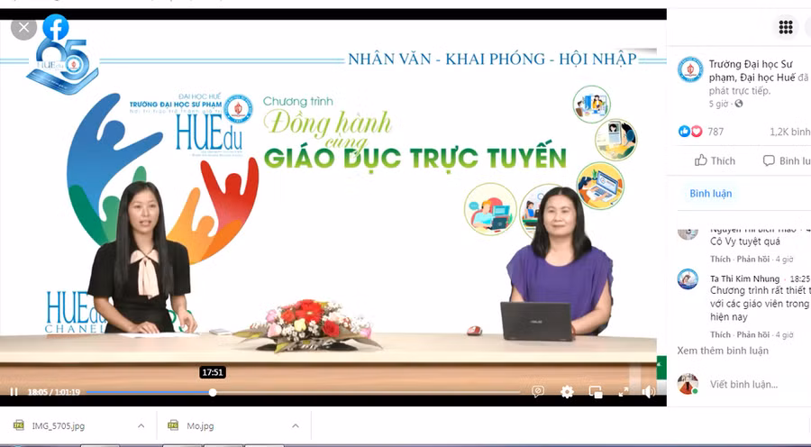 Chươn trình đầu tiên trong chuỗi hoạt động “Đồng hành cùng giáo dục trực tuyến”