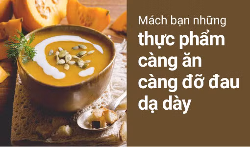 thực phẩm ăn đỡ đau dạ dày