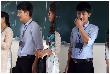 Thầy giáo thực tập điển trai được nhiều học sinh yêu mến - Ảnh 1 Thay giao thuc tap dien trai duoc nhieu hoc sinh yeu men - Anh 1