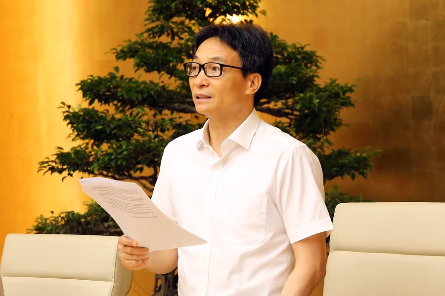 Phó Thủ tướng Vũ Đức Đam phát biểu tại Phiên họp. Ảnh: VGP