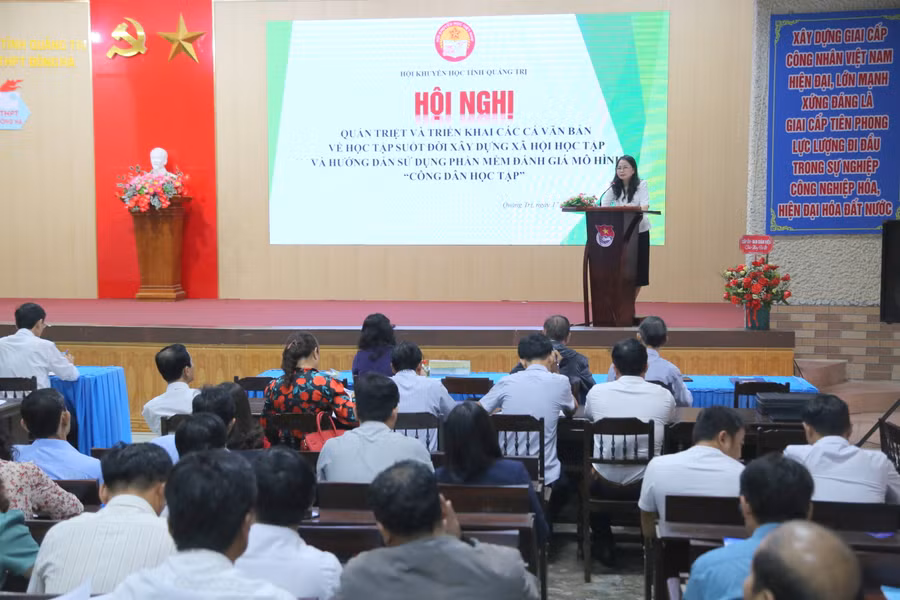 Hội khuyến học Quảng Trị triển khai các nội dung liên quan đến khuyến học khuyến tài.