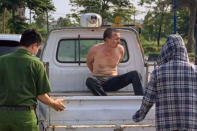 Đặng Phạm Sáu bị bắt giữ. Ảnh: Dân trí