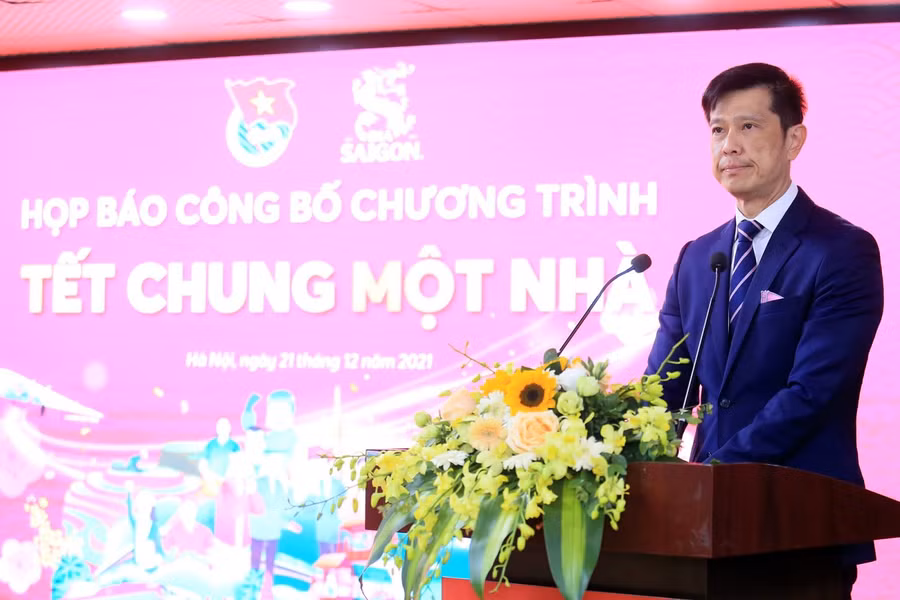 Ông Bennett Neo, Tổng Giám đốc Sabeco phát biểu tại buổi họp báo.