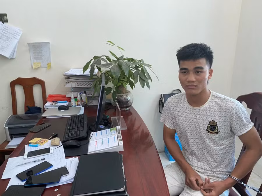 Đối tượng Phạm Ngọc Thành tại cơ quan công an. Đối tượng Phạm Ngọc Thành tại cơ quan công an.