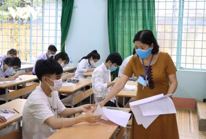 Thí sinh dự thi tốt nghiệp THPT năm 2021. Ảnh minh hoạ/internet