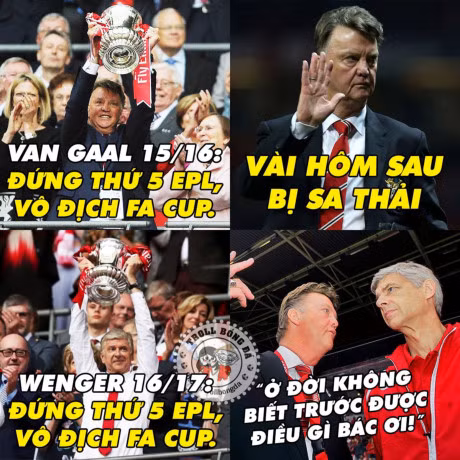 Biếm họa 24h: HLV Wenger hí hửng, Biem hoa 24h: HLV Wenger hi hung,