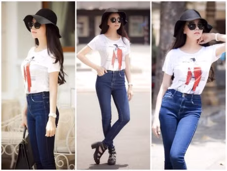 Nhung cach phoi do di choi voi quan jeans cuc chat - Anh 7