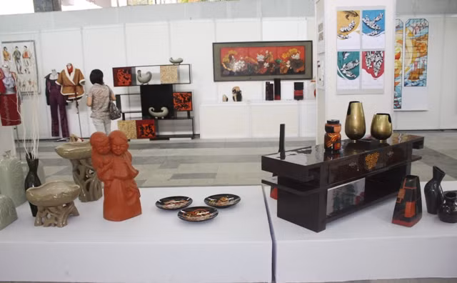 Hội nghị NCKH sinh viên các trường khối ngành mỹ thuật toàn quốc ảnh 2 Một số sản phẩm được trưng bày tại Hội nghị. Ảnh: gdtd.vn