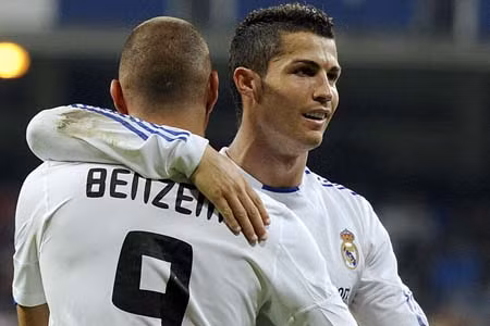 Cristiano Ronaldo và Benzema cùng ghi bàn giúp Real giành trọn ba điểm 1