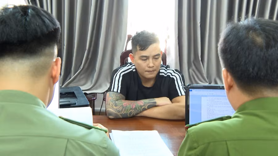 Trần Tuấn Anh tại cơ quan Công an. (Ảnh: CACC) Trần Tuấn Anh tại cơ quan Công an. (Ảnh: CACC)