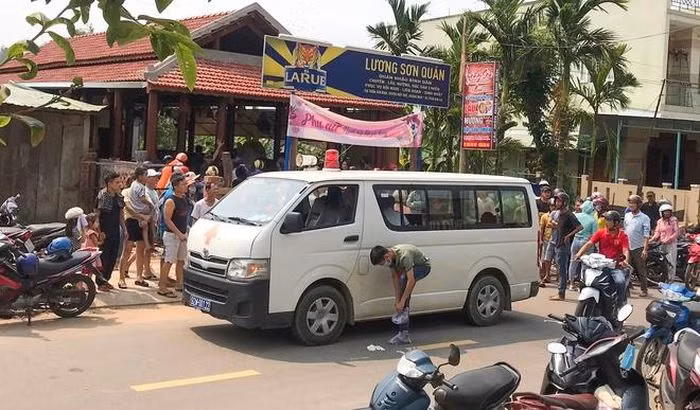 Hiện trường vụ án mạng. Ảnh: NLĐ
