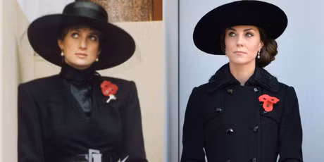 Gu thoi trang giong nhau cua Cong nuong Diana va Kate Middleton - Anh 1