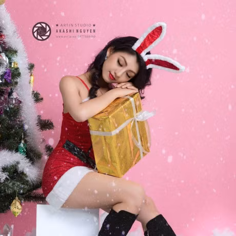 Trai xinh gai dep thi nhau khoe anh Giang sinh tao bao - Anh 9