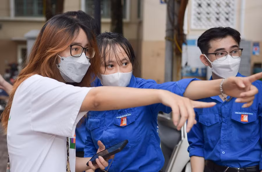 Thí sinh tham dự Kỳ thi đánh giá tư duy năm 2022 do Trường ĐH Bách khoa Hà Nội tổ chức.