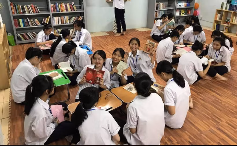 Một buổi sinh hoạt của CLB truyền thông nhà trường