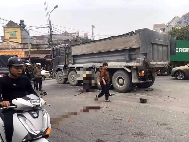 Hiện trường vụ tai nạn.