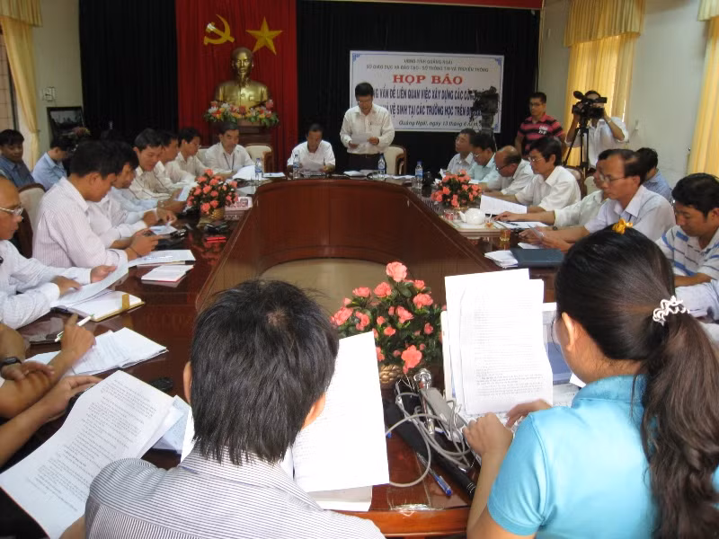Quảng Ngãi: Khắc phục thiếu sót trong triển khai công trình vệ sinh trường học