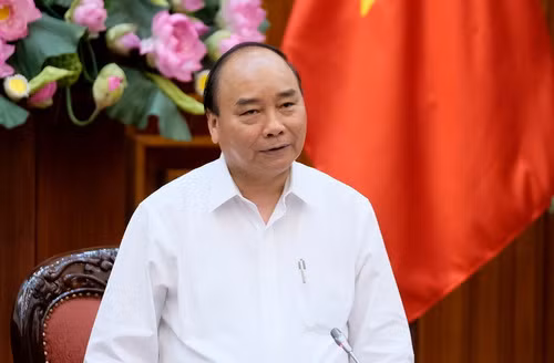 Thủ tướng Nguyễn Xuân Phúc phát biểu tại cuộc họp - Ảnh: VGP