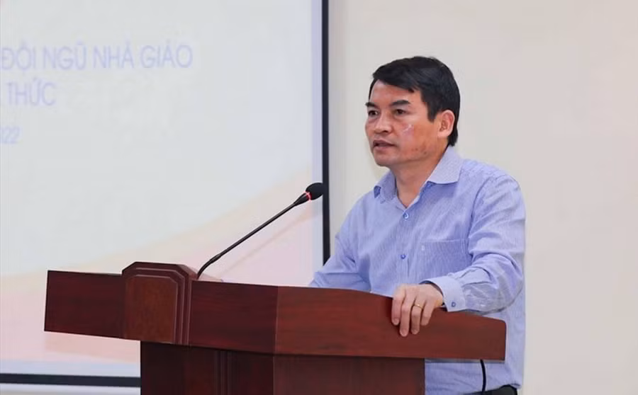 Ông Phạm Tuấn Anh - Phó Cục trưởng Cục Nhà giáo và Cán bộ quản lý Giáo dục. Ông Phạm Tuấn Anh - Phó Cục trưởng Cục Nhà giáo và Cán bộ quản lý Giáo dục.