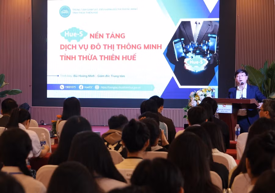 Các tham luận về đô thị thông minh được trình bày tại hội thảo quốc tế. (Ảnh: Đại Dương) Các tham luận về đô thị thông minh được trình bày tại hội thảo quốc tế. (Ảnh: Đại Dương)