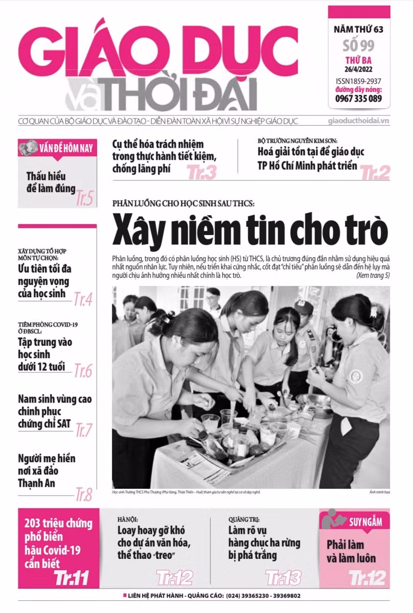 Tin tức báo in số 99, ra ngày hôm nay 26/4/2022