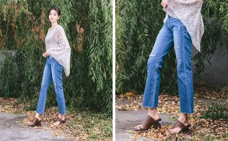 Nhung kieu quan jeans khong the thieu khi xuong pho ngay he - Anh 1