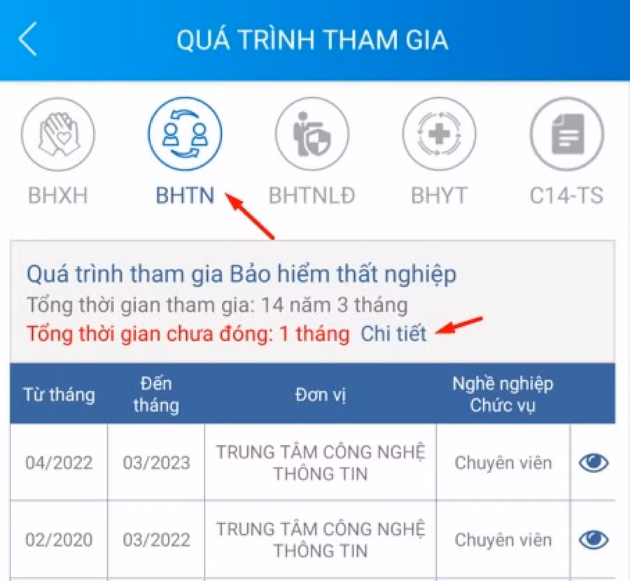 VssID bổ sung tính năng hiển thị tháng chưa đóng BHXH, BHTN ảnh 4 VssID bổ sung tính năng hiển thị tháng chưa đóng BHXH, BHTN ảnh 4