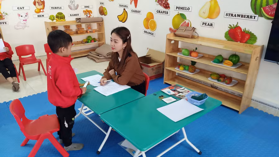 Thực hiện đánh giá trẻ tại trường mầm non. Thực hiện đánh giá trẻ tại trường mầm non.