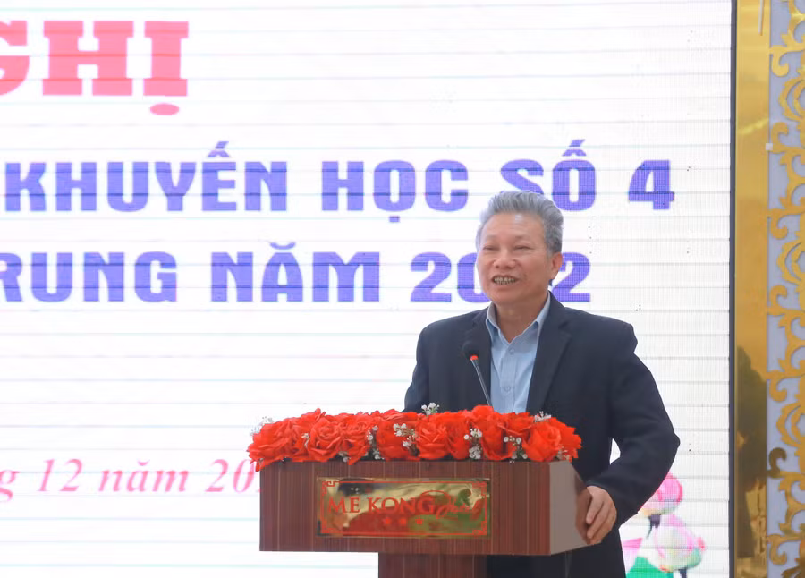 Phó Chủ tịch Hội Khuyến học Việt Nam đề nghị cần lan tỏa các phong trào khuyến học, khuyến tài. Phó Chủ tịch Hội Khuyến học Việt Nam đề nghị cần lan tỏa các phong trào khuyến học, khuyến tài.