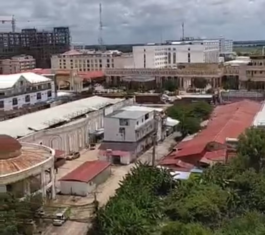 Khu vực giam giữ và làm việc của một thanh niên trú tại huyện Hướng Hóa, cũng bị lừa bán sang Campuchia.