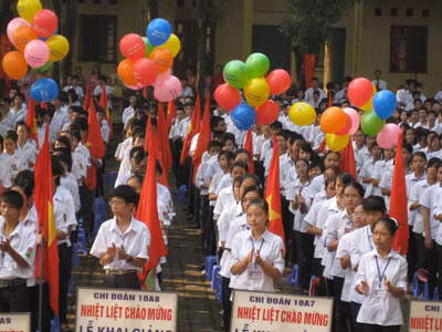 Thế hệ HS hôm nay tự hào về bề dày thành tích của trường