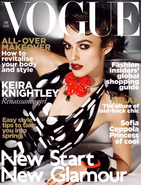 Keira Knightley ngọt ngào trên Vogue ảnh 1