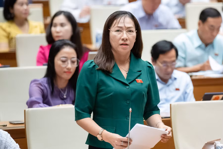 Đại biểu Nguyễn Thị Yến Nhi - Đoàn ĐBQH tỉnh Bến Tre.