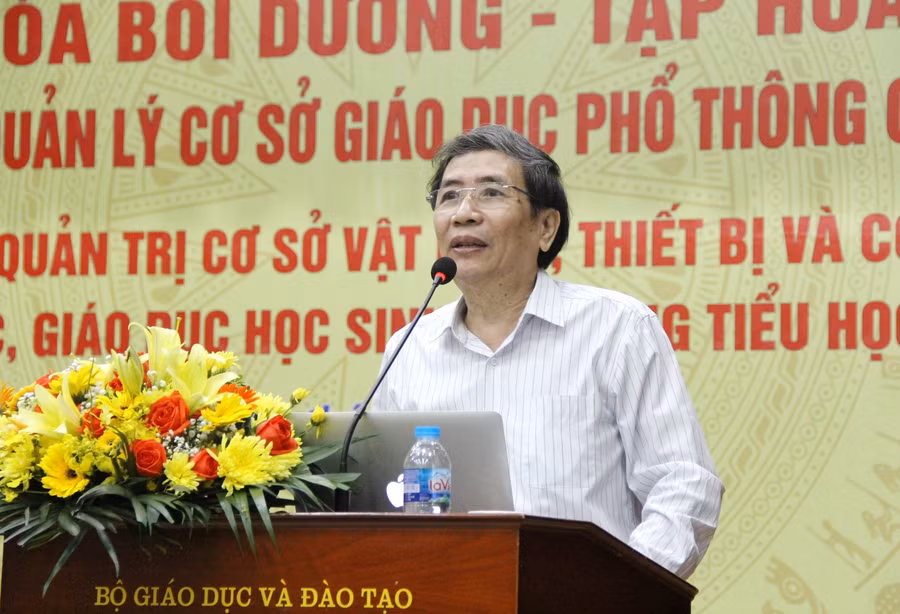 TS Vũ Đình Chuẩn tập huấn, bồi dưỡng nội dung đầu tiên của mô - đun 4