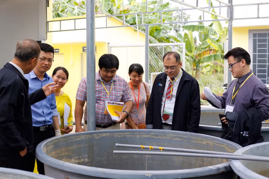 Đoàn kiểm tra của mạng lưới các trường đại học hàng đầu tại khu vực Đông Nam Á đến đánh giá ngoài các ngành đào tạo của trường