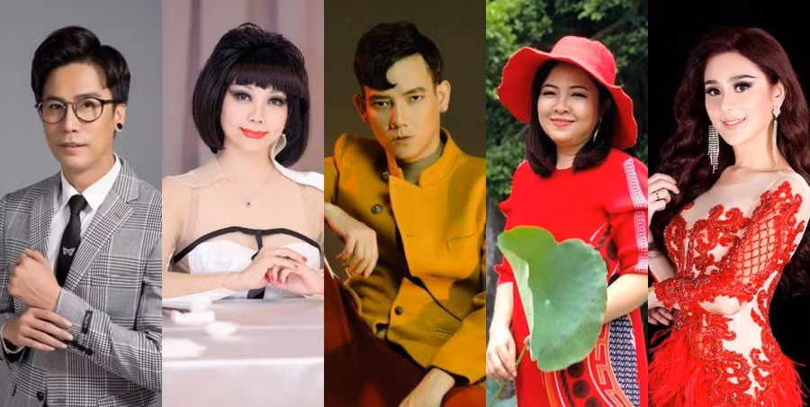 Từ trái sang phải là đạo diễn Lê Việt, NTK Quỳnh Paris, đạo diễn Lê Trần Đắc Ngọc, NTK Phương Hồ, Nữ hoàng chuyển giới Lâm Khánh Chi Từ trái sang phải là đạo diễn Lê Việt, NTK Quỳnh Paris, đạo diễn Lê Trần Đắc Ngọc, NTK Phương Hồ, Nữ hoàng chuyển giới Lâm Khánh Chi