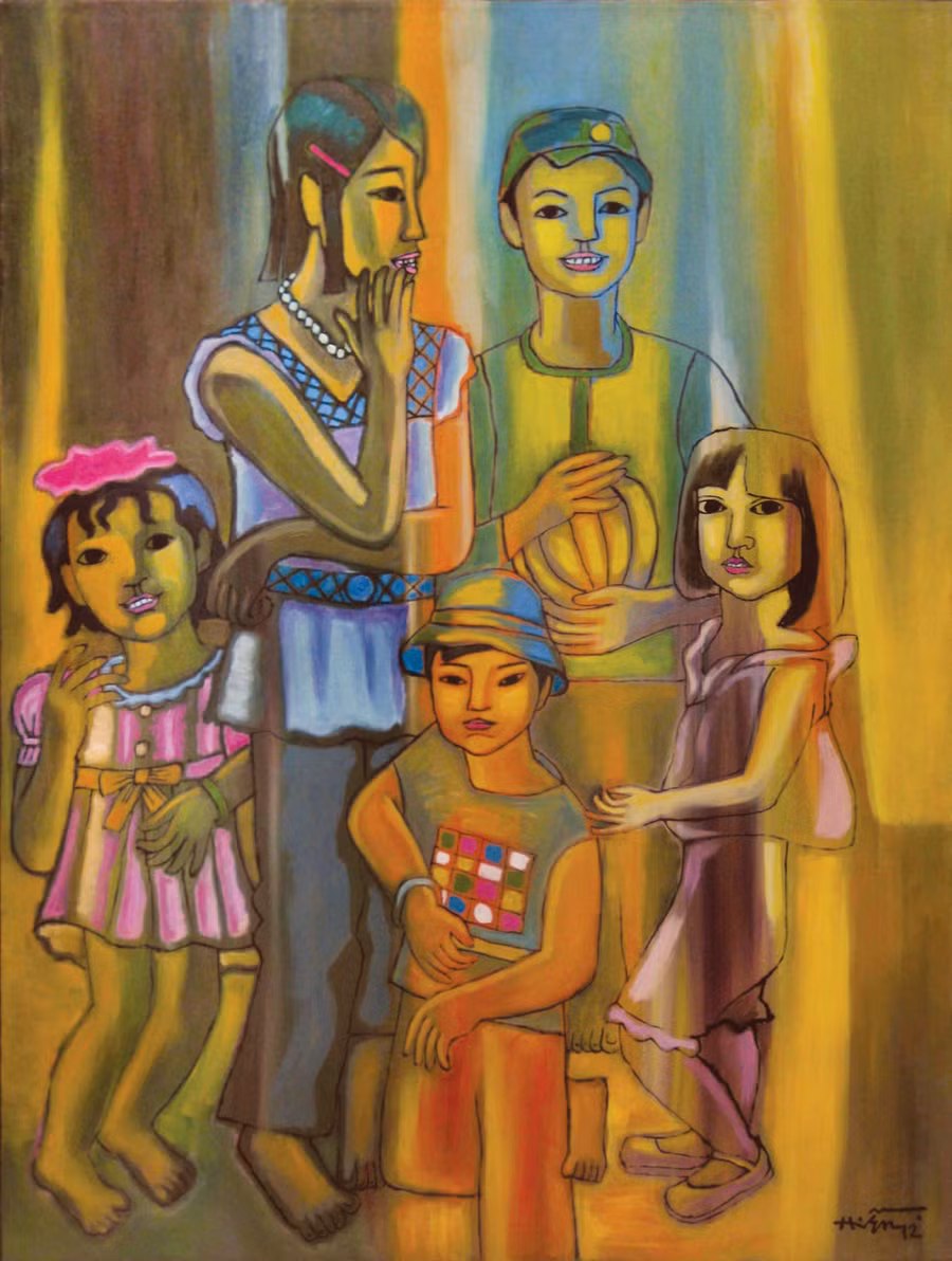 Nắng chiều - Sơn dầu