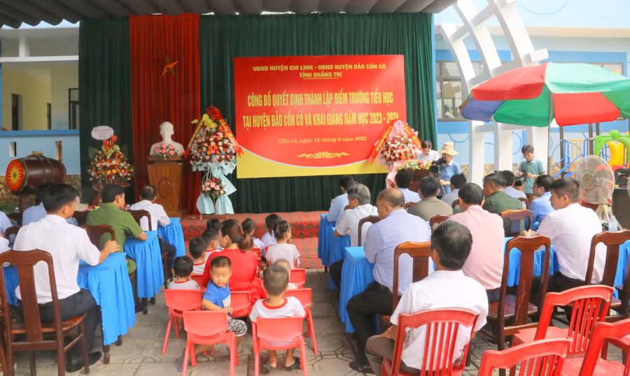 UBND tỉnh thống nhất phương án tổ chức một điểm trường tiểu học trên huyện đảo Cồn Cỏ.
