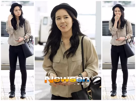 Han Ga In trẻ trung tại sân bay ảnh 2