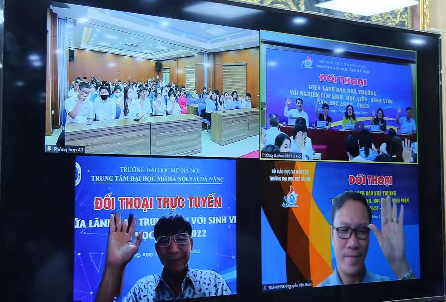 Chương trình đối thoại được tổ chức tại nhiều điểm cầu.