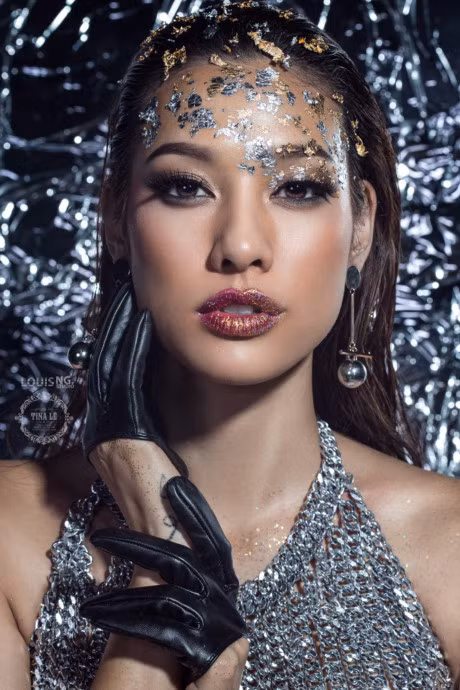 Lilly Nguyen hoa nang tien ca bang nghe thuat body painting voi Tina Le - Anh 5