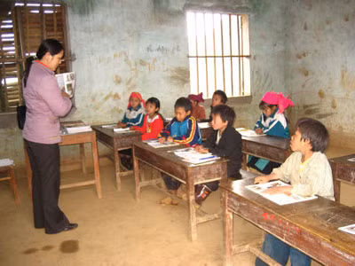 Một lớp học ở Hà Giang