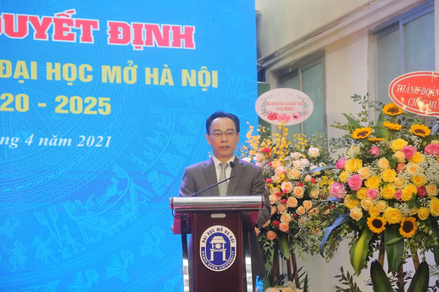 Thứ trưởng Hoàng Minh Sơn phát biểu tại buổi lễ