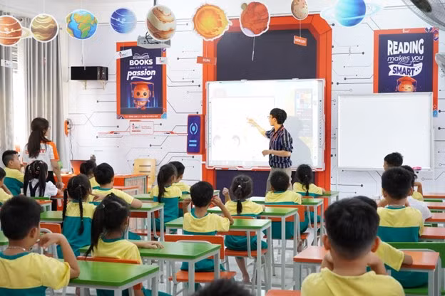 Bài giảng số iDIGI của iSMART là phần mềm dạy tiếng Anh qua Toán và Khoa học được số hóa 100%. (Ảnh: PN)