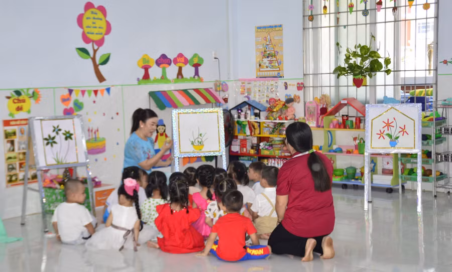 Bạc Liêu đẩy mạnh xây dựng trường mầm non lấy trẻ làm trung tâm.
