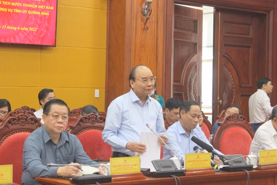 Chủ tịch nước yêu cầu, Quảng Bình phải khai thác được những lợi thế riêng có, đặc sắc nhất để phát triển.
