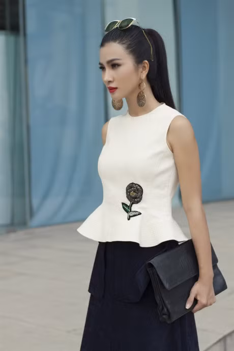 Kim Tuyen goi y thoi trang dao pho sanh dieu ngay Valentine - Anh 2